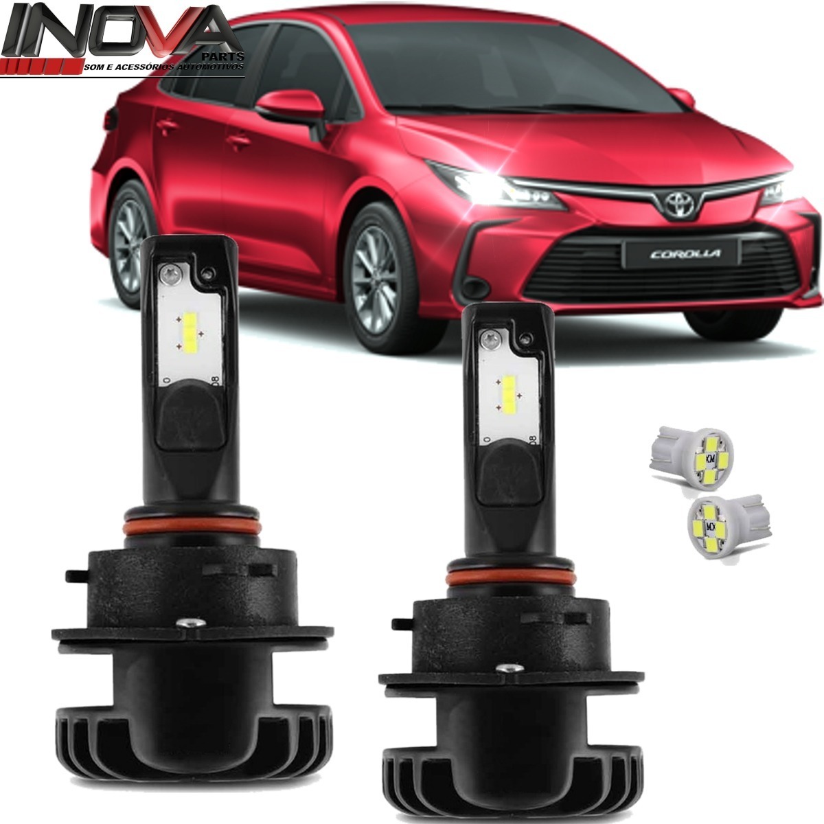 Lampada Super Led Plus Cinoy Corolla 2020 2021 Alto E Baixo Mercado Livre