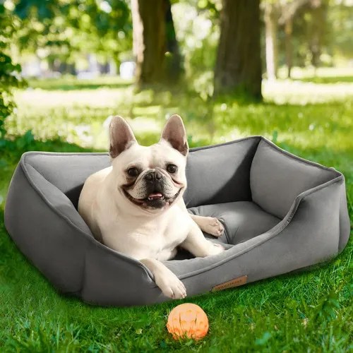 Warmkiss Cama Para Perros Pequeños Y Medianos, Camas Ortop. Color Gris