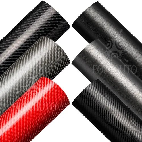 Adesivos Fibra Carbono 3d 4d Envelopamento Tuning 3m X 30cm