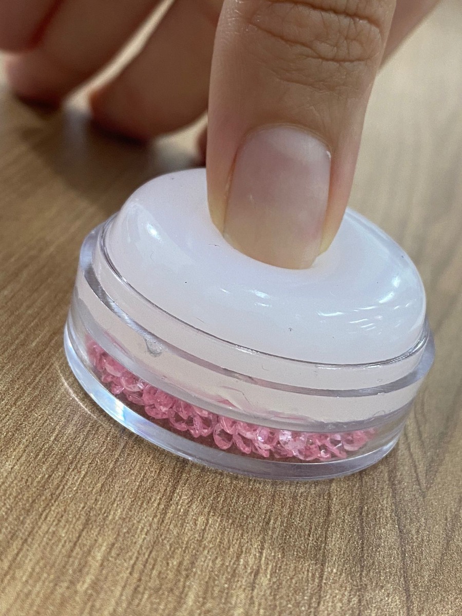 1 Carimbo Luxo Silicone Unhas Fracesinha Transparent Grande Mercado Livre