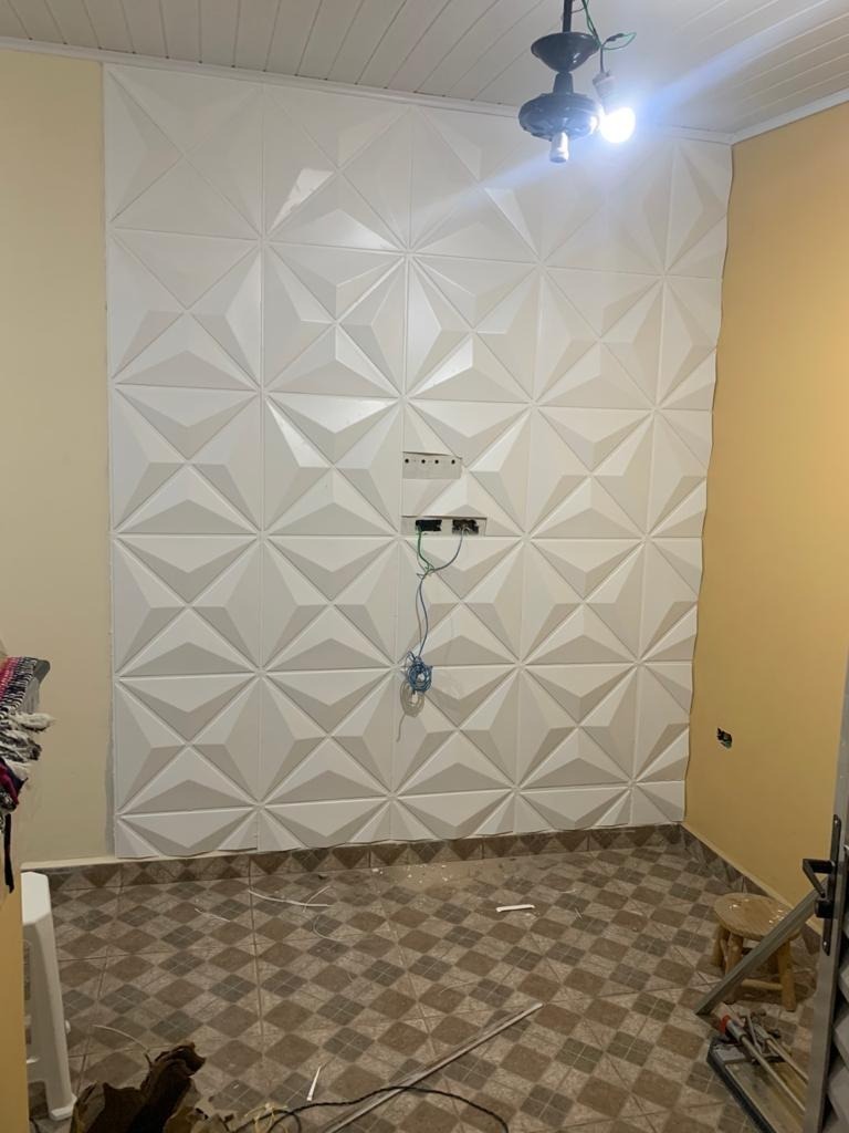 Kit 10m² Placa De Parede Revestimento 3d Pvc Estrelar 40 Uni Mercado