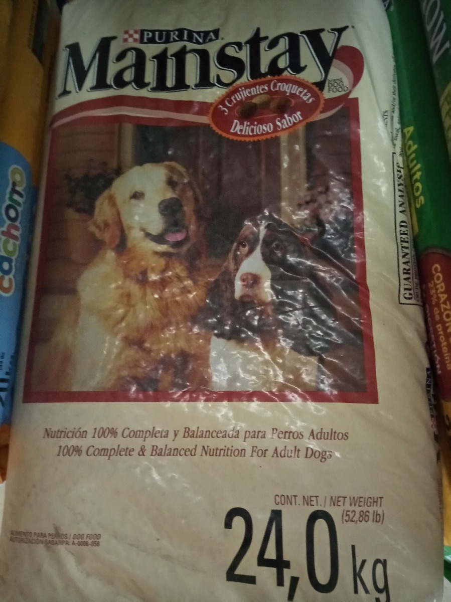 Mainstay 24kg. Croqueta Alimento Perro Todas Las Razas Adult Mercado Libre