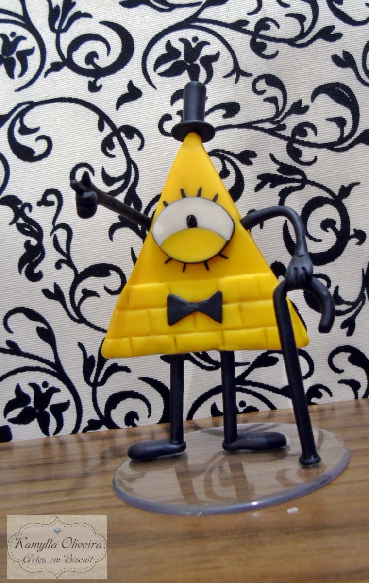 Bill Cipher Gravity Falls 12 Cm Boneco Em Biscuit Mercado Livre