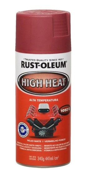 Pintura Aerosol Alta Temperatura Motores Rust Oleum Rojo | Mercadolibre