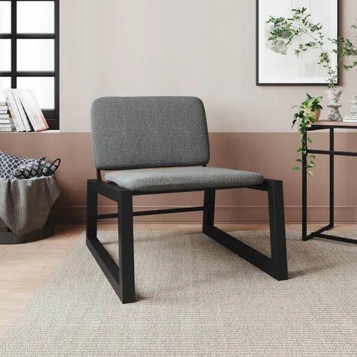 Poltrona sofás, futones y sillones Multimóveis CR45090.T29 de 1 cuerpo color gris/negro de n/a y