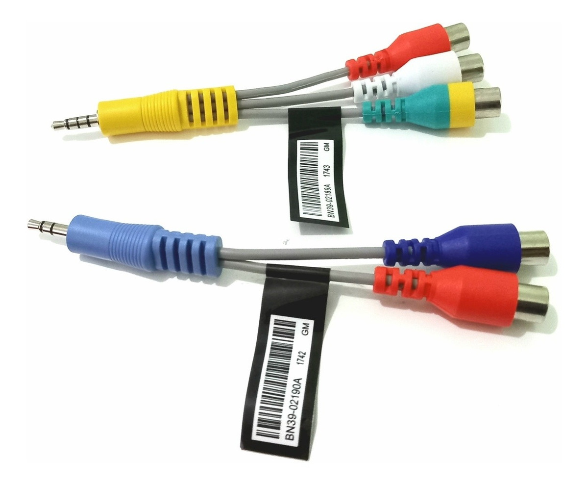 Cabo Adaptador Av Componente Tv Samsung + Cabo De Audio Nfe! Parcelamento sem juros