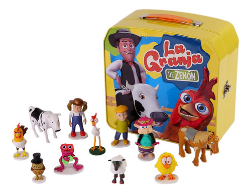 Granja De Zenon Maleta De Lata Con 20 Figuras Coleccionables | Envío Gratis