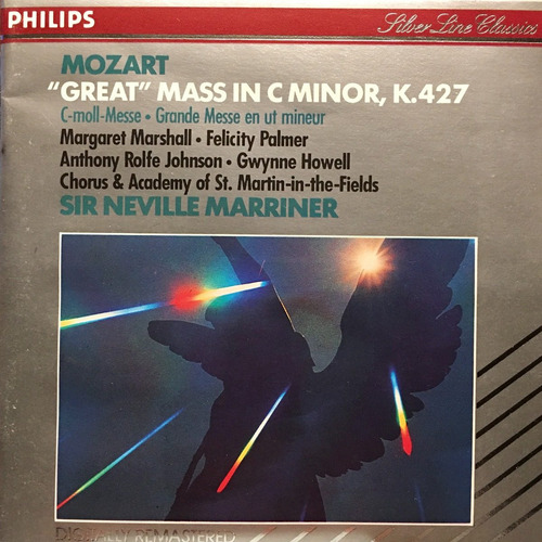 Cd Mozart Great Mass In C Sir Neville Marriner Philips MercadoLibre