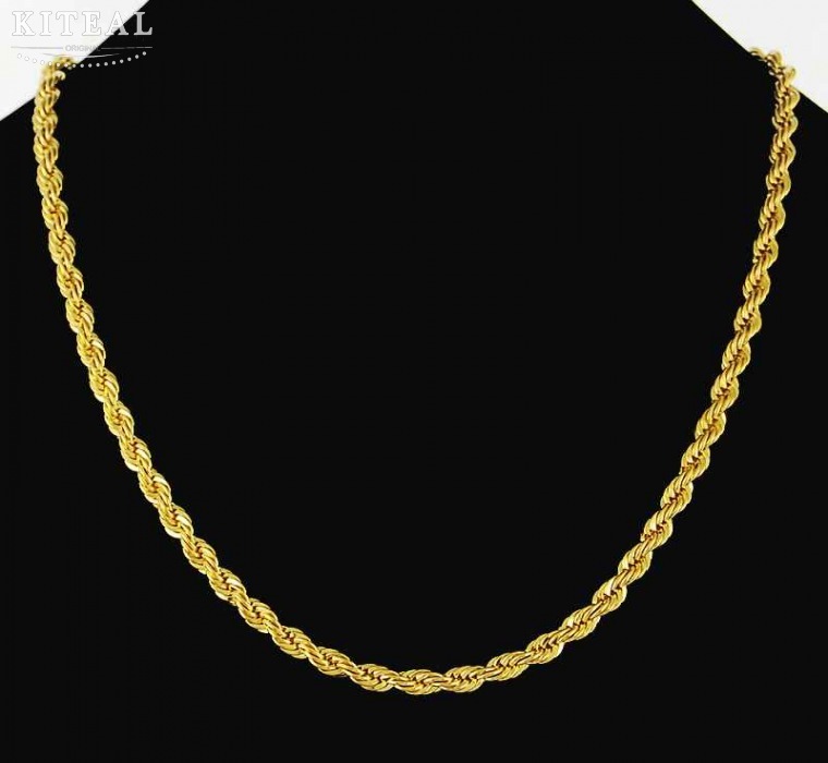 Cadena Torsal Oro Laminado 18k 30 Micras 5mm 56cm Mercado Libre