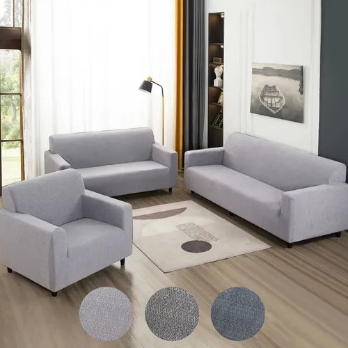 Funda Protectora Elástica Ajustable Para Sillones 3 Piezas Envío gratis
