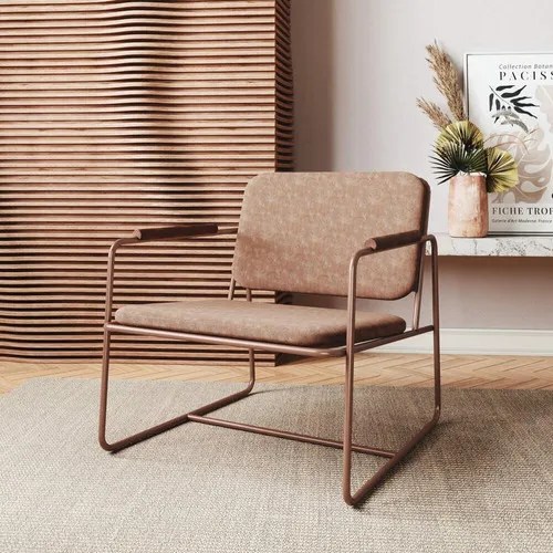 Poltrona sofás, futones y sillones reclinables Multimóveis CR45091.TE7 de 1 cuerpo color corten