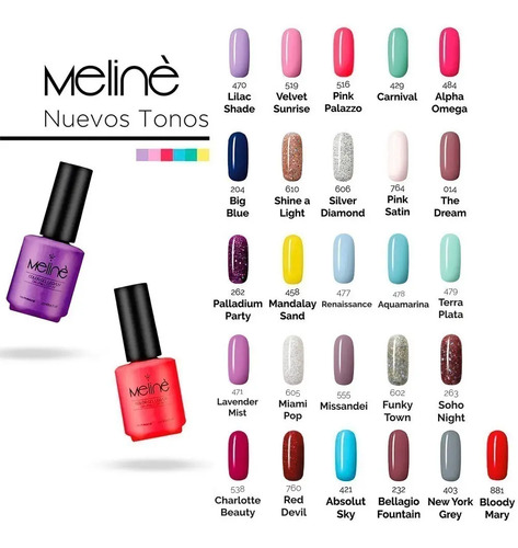 Esmaltes Meliné Semipermanentes Kit 48 Unidades Mayorista | Envío Gratis