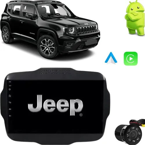 Central Multimídia Android Carplay Jeep Renegade 20162021