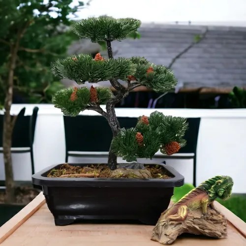 Bonsai Realista Artificial Vaso Ikebana Parcelamento sem juros