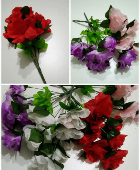 Combo X 60 Ramos Flores Artificial Surtidas X Mayor En Once | Envío Gratis
