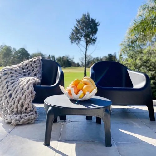 Combo 6 Sillones Skarpo Negro Mascardi Juego Jardin en venta en Lomas