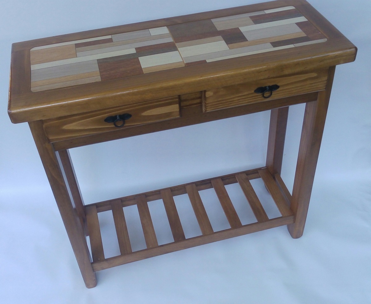 Mesa De Arrimo Madera Color Caramelo Oferta Mercado Libre