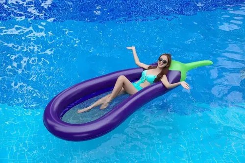 Berenjena Flotador Inflable Gigante Para Pileta | Importbernal