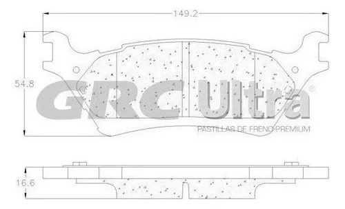 Balatas Traseras Para Ford F-150 2013 Grc Ultra Ceramic | Cuotas sin