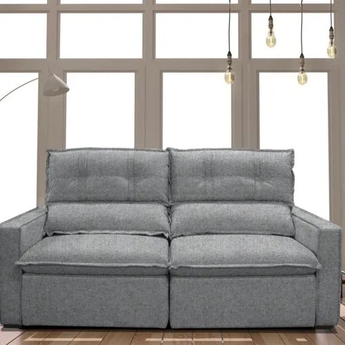 Sofá reclinable GRALHA AZUL 9228 de 3 cuerpos color gris MercadoLibre