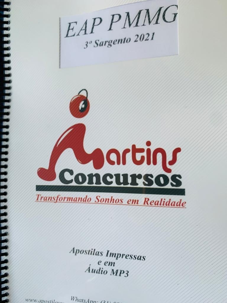 Apostila Kit Eap Sgt Pmmg Matéria E Caderno De Questões Mercado Livre