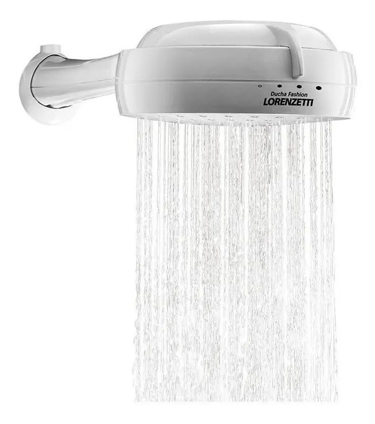 Chuveiro elétrico de parede Lorenzetti Fashion branco 5500W 127V