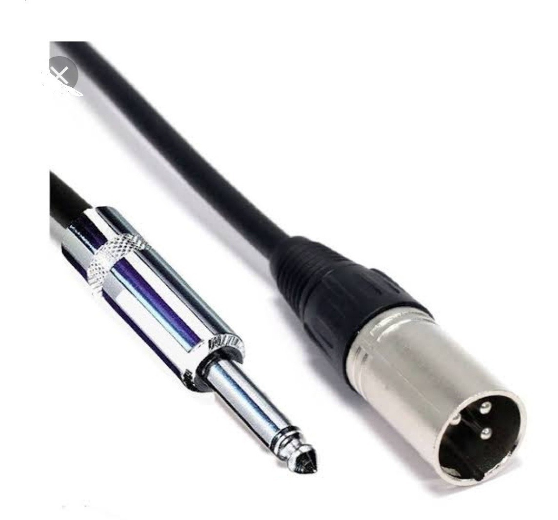 Cable Xlr Macho A Plug 6.3 Mono De 2 Metros MercadoLibre