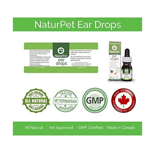 Naturpet Ear Drops La Infección Del Oído Natural Medicina Envío gratis