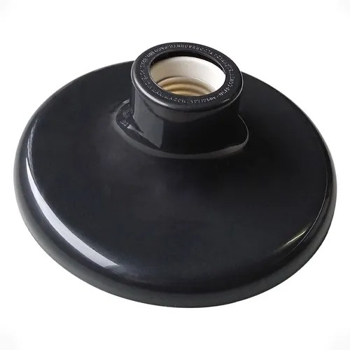 5 Luminária Plafonier Lustre De Teto Bocal E27 Preto