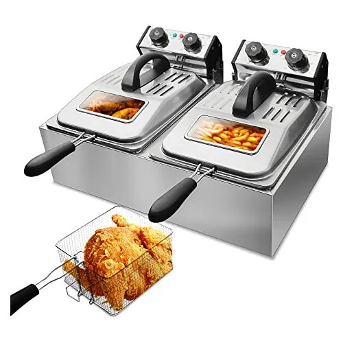 Wantjoin Commercial Deep Fryer With Glass Window 3200w 12l/1 Meses sin intereses