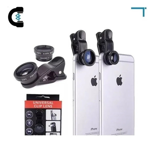 Kit Lentes Para Celular Ojo De Pez, Macro, Wide Angle | Meses Sin Intereses