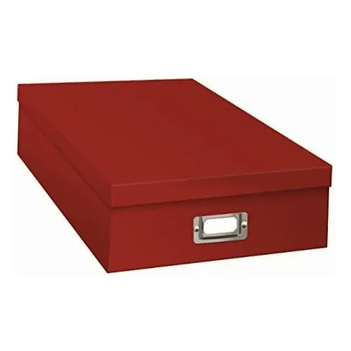 Pioneer Jumbo Ob12sred Scrapbook Storage Box, Red Meses sin intereses