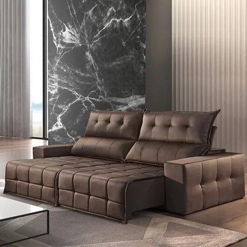 Sofá Retrátil 4 Lugares 230cm Cabo Frio Estofados Wt MercadoLivre