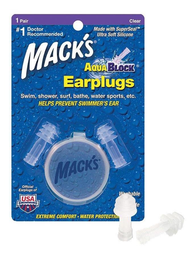 Tapones Para Oídos Mack's Aquablock Soft 1par Blancp S011 MercadoLibre