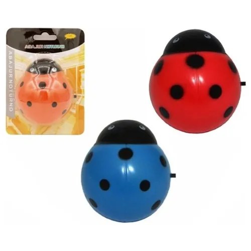 Mini Abajur Infantil Tomada Luminária Joaninha Cor Azul MercadoLivre