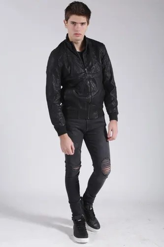 Campera De Simil Cuero Hombre. | Glendon792