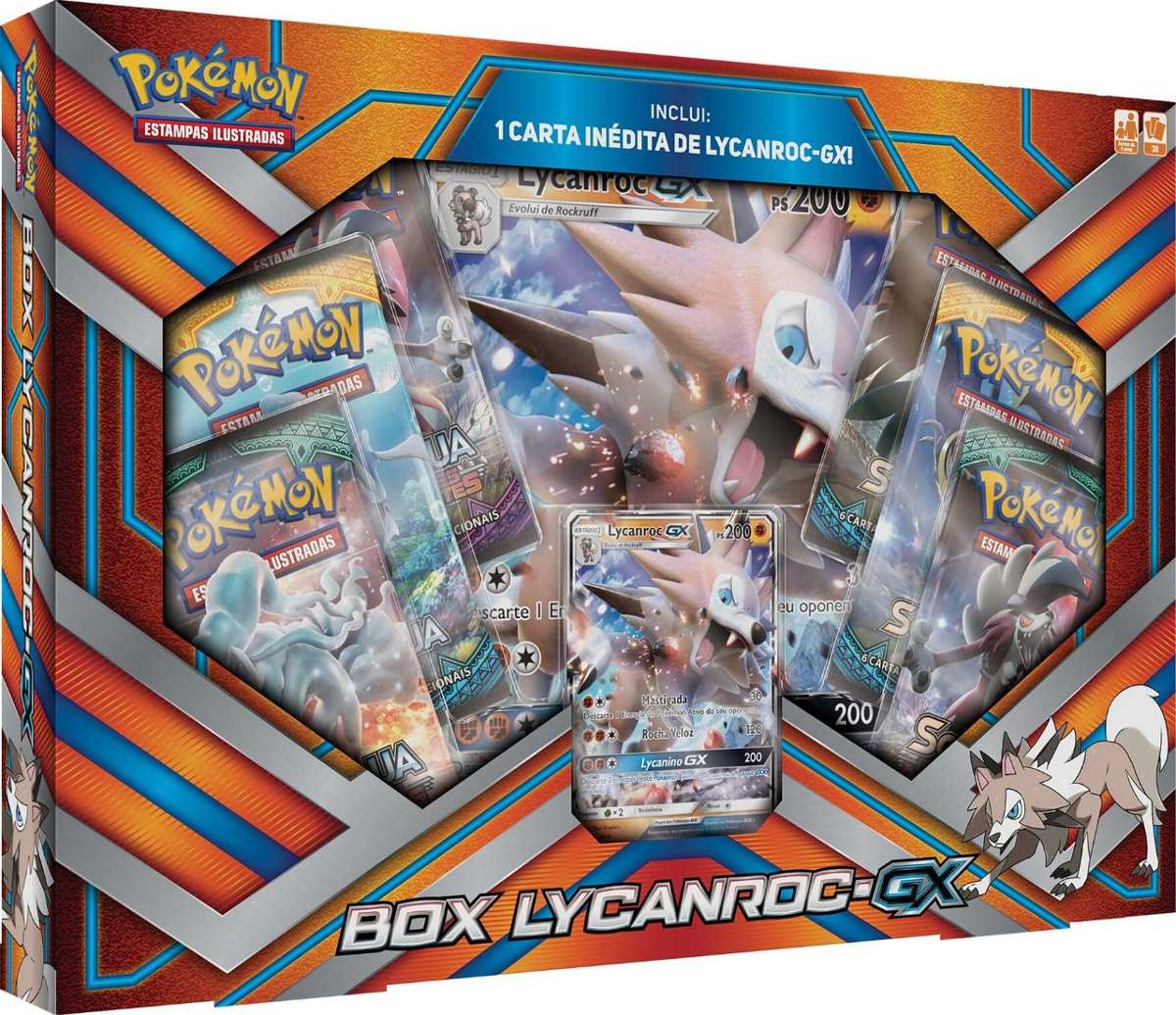 Box Pokémon Lycanrocgx Carta Gigante Cards Lançamento Mercado Livre