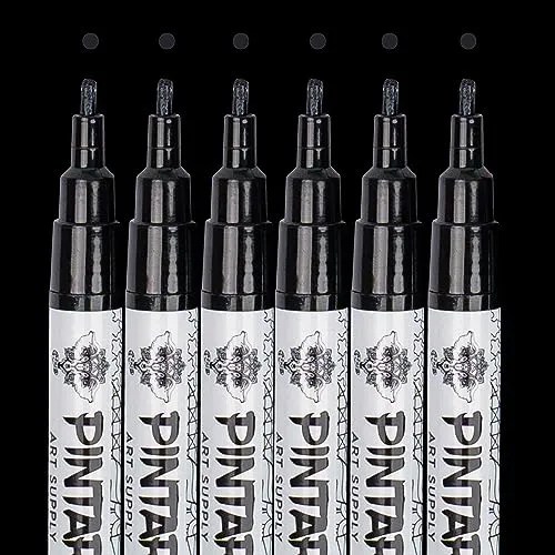 Black Acrylic Paint Markers Black Paint Pen As Guestboo... Cuotas sin