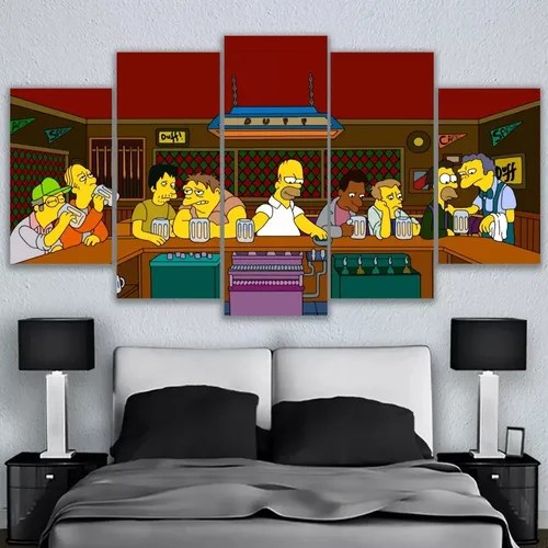 5 Set Pintura De Diamantes Los Simpson Ultima Cena Meses sin intereses