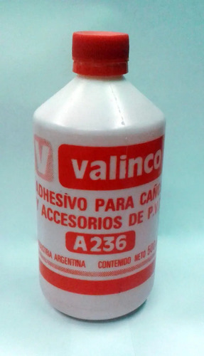 Adhesivo Sellador Para Caños Accesorios Pvc Valinco X 500Cm3 | Mercadolibre