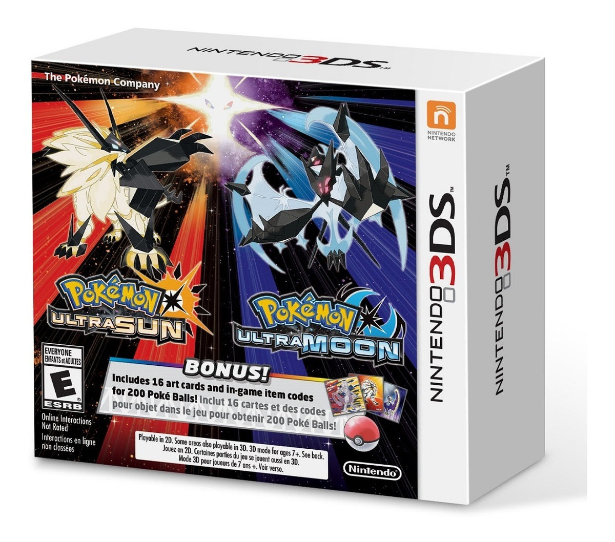 Pokemon Ultra Sun & Moon Dual Pack Nintendo 3ds Nuevo Envío gratis