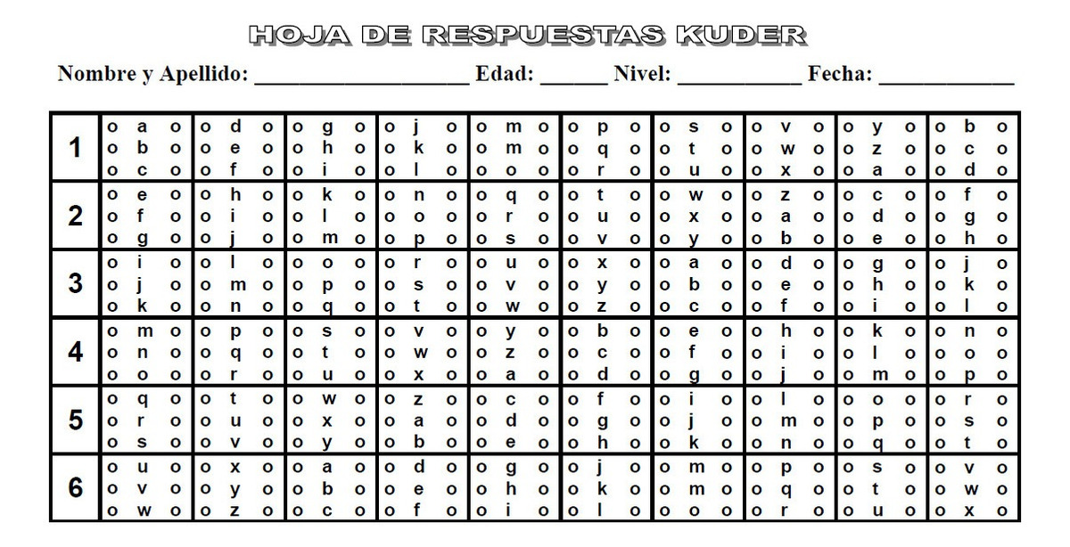 Test Psicologico Holland Kuder Orientacion Vocacional Mercado Libre