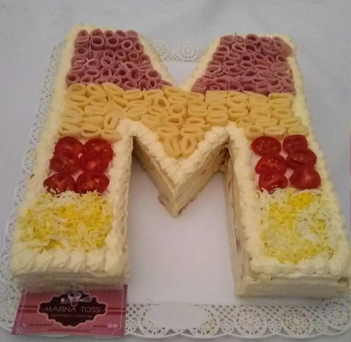 Torta Salada, Sandwich De Miga, La Letra Que Quieras!! | Mercadolibre