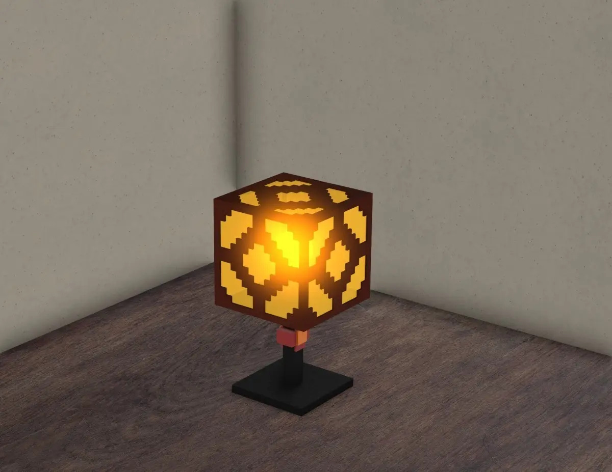 Lámpara Temática Minecraft Mercado Libre