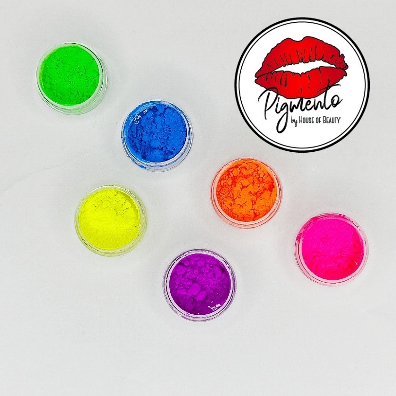Sombras Neon Pigmento Neon Set 6 Sombras Neon Pigmento Neon MercadoLibre
