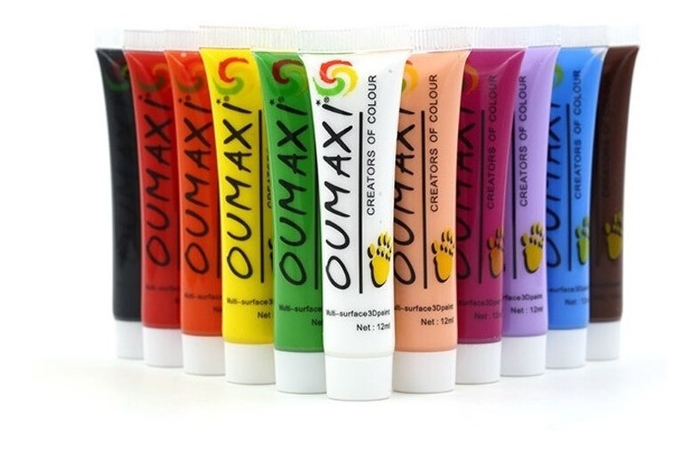 Kit Com 12 Tinta Gel Paint 3d Colorido Para Decoração Unhas Mercado Livre