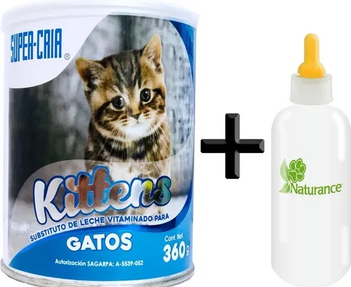 Leche Para Gatos Bebés Con Biberón De Regalo Marca Supercría | Envío Gratis