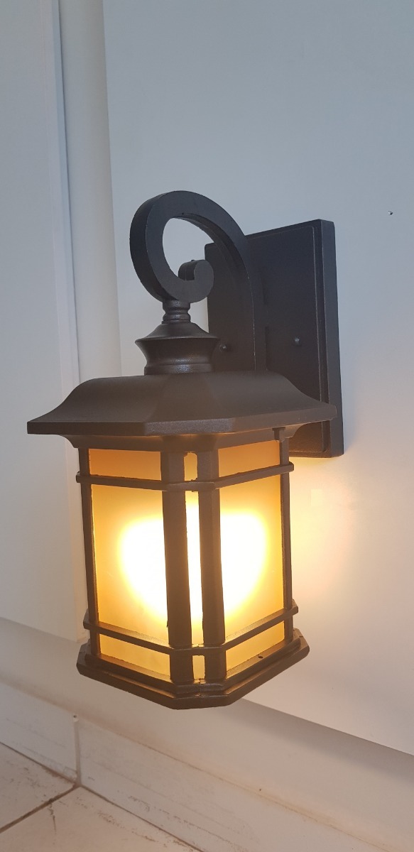 Kit 10 Arandela Colonial Clássica Externa Dark Brown Ef134