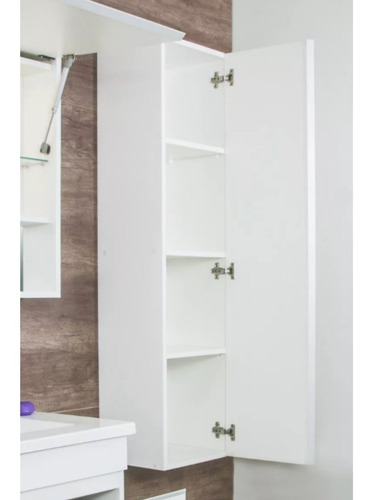 Mueble De Baño Tolva Colgante Organizador Blanco Laqueado | Mercadolibre