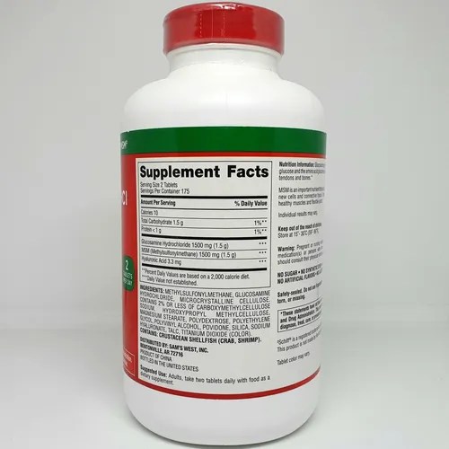Glucosamine Hci 1500mg 350 Tabletas Member's Mark en venta en Lima